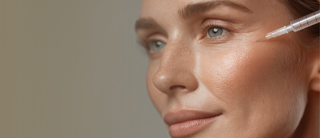 Mujer recibiendo una mascarilla facial durante un tratamiento estético en cabina